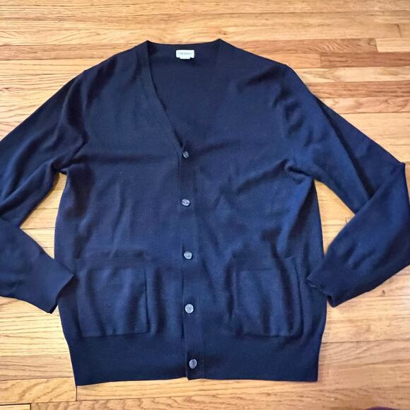 Club Monaco Sweater Womens Large Italian Yarn Wool Cardigan Button Cardigan - Picture 1 of 6